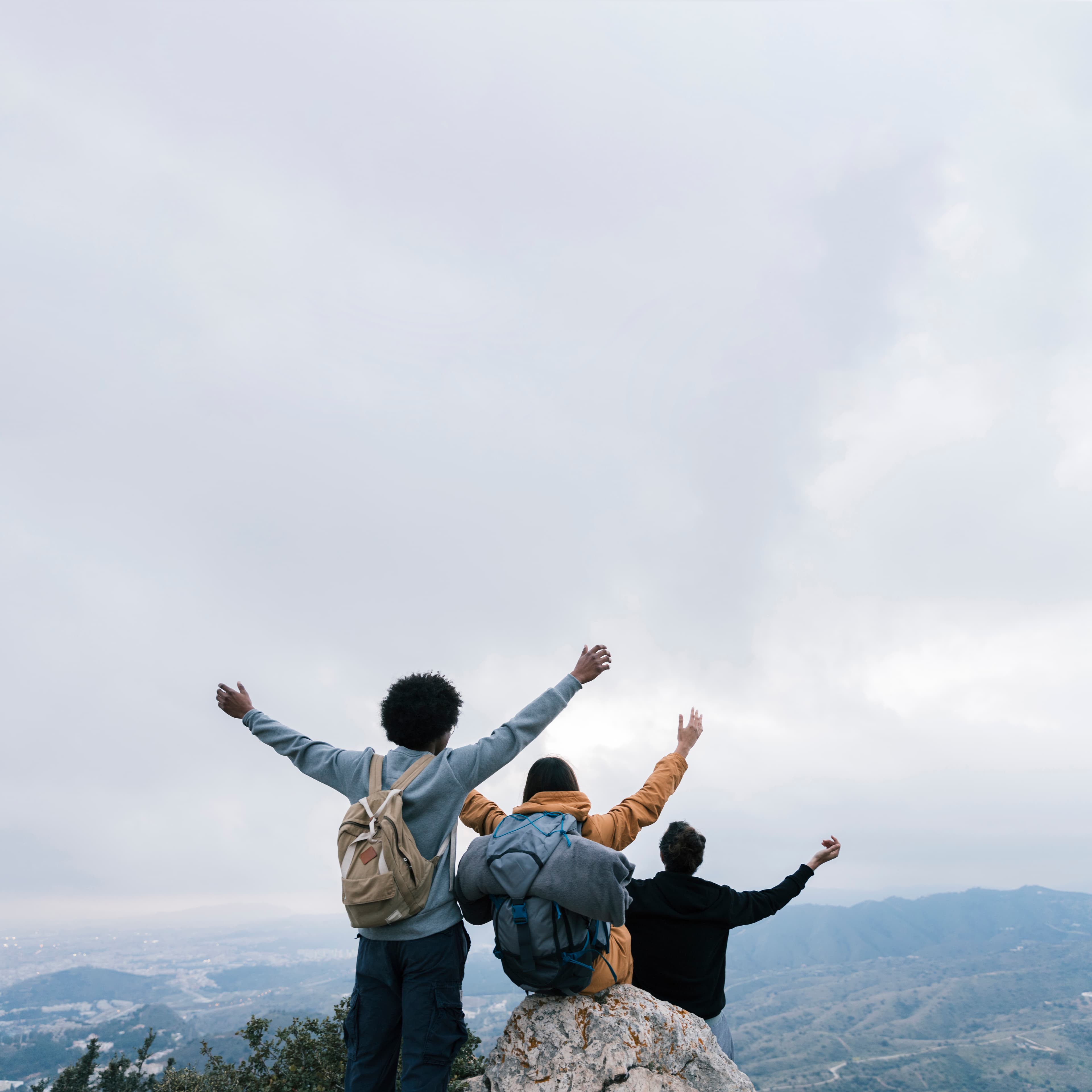 Travelers exploring the world